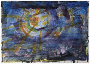 Himmel | Aquarellfarbe auf Papier | 59 x 84 cm | 2016