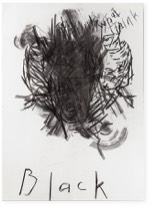 o. T. | Black | Kohle auf Papier | 70 x 50 cm | 2012