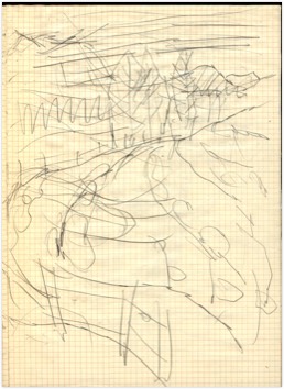 * o. T. | Landschaft | Bleistift auf Papier | 1999