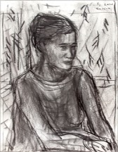 o. T. | K. B. | Kohle auf Papier | 60 x 44 cm | 2001