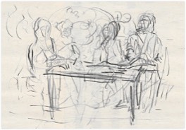 o. T. | beim Lois in Faistenthal | Bleistift auf Papier | 20 x 29 cm | 2009