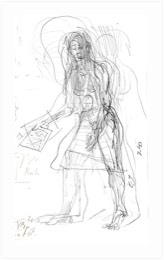 * o. T. | V. B. mit Brief | Bleistift auf Papier | 2013