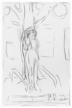 o.T. | St. Sebastian | Kreide auf Papier | 32 x 22 cm | 1997