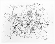 therapathic System | Traum-A | for a long Time short | Kohle Papier | 80x120 cm | 2019/1986-2019