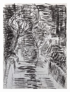 * o. T. | Lawford Rd. | Kohle Papier | 74 x 50 cm | 1987