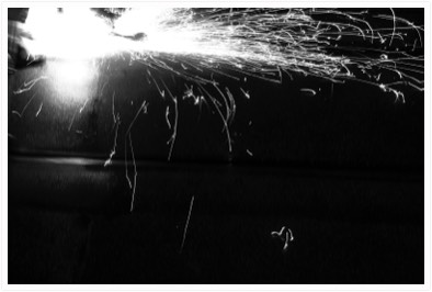 Schienenfräser 1b sw Fotografie