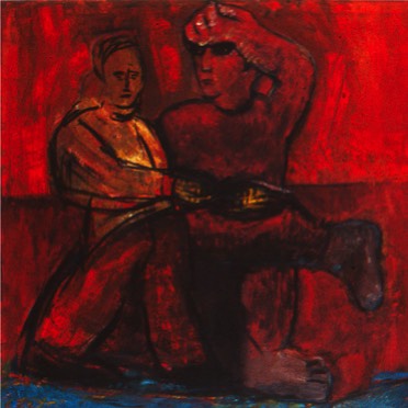  rote Ölbilder 