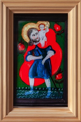  Hinterglas Papa 