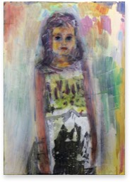 Portrait J. | Pigment auf LW | 70 x 50 cm | 2014
