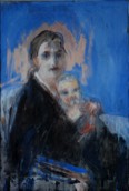 Mutter Kind | Öl auf LW | 65 x 40 cm | 2019