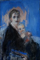 Mutter Kind | Öl auf LW | 65 x 40 cm | 2019