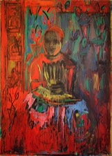 Bildnis D. | Öl auf Leinwand 145 x 105 cm | 1994