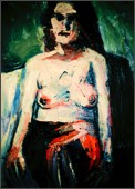 Bildnis B. | Öl auf LW | 90 x 60 cm | 1984