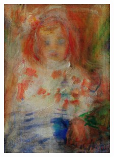 Portrait of a Child | | Rome |analog+digital artwork | Fine Art Print | 29.7 x 42 cm | 2022-25