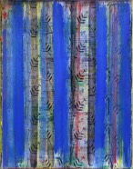 Vorhang | Malerwalze auf LW | 80x60 cm | 2002