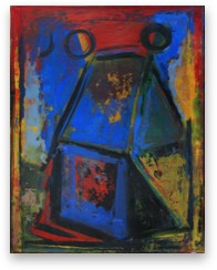 * Haus mit Gestirnen | Pigment, Papier | 70x55 cm | 1999 