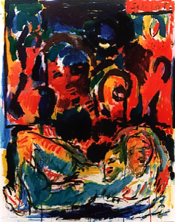 Schlaf des Nachmittags | Öl auf LW | 160 x 120 cm | 1993