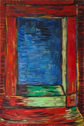 * Fenster | Öl auf LW | 130 x 105 cm | 1996