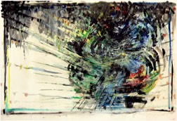 * o. T. | Pigment und Bindemittel auf Papier | 34 x 65 cm | 2013