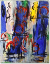 * Vorhang | Night&Day | Acryl auf LW | 160 x 130 cm | 2001