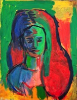 * Portrait S. | Acryl auf LW | 70 x 90 cm | 1998