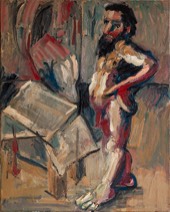 o. T. | männl. Modell | Öl auf LW | 70 x 48 cm | 1983