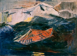 Schiff, Meer | Öl auf LW | 80 x 100 cm | 1984