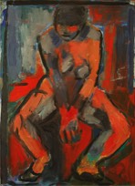 * Frau | Hocker | 65 x 100 cm | 1995