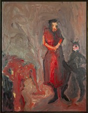 o. T. | three figures | Öl auf LW | 70 x 48 cm | 1982