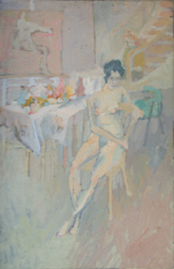 M. | Acrylfarbe auf Papier | ca. 40 x 22 cm | 1980