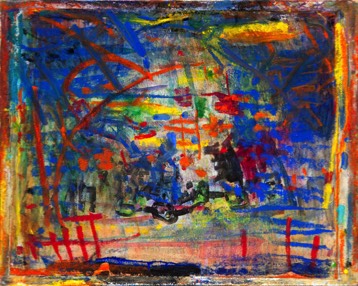 o. T. | meeting People | Pastell auf Karton | 26 x 38 cm | 2014