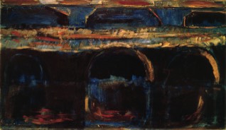 o. T. | Nacht | Öl auf LW | 60 x 100 cm | © Courtesy privater Sammler