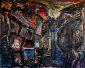 und sie dreht sich doch | Öl auf Leinwand | 150 x 185 cm | 1984