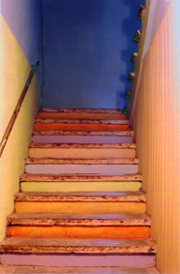 Farbgestaltung für eine Kellerstreppe | Blutenburgstrasse | 1996