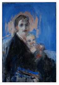 Mutter Kind | Öl auf LW | 65 x 40 cm | 2019