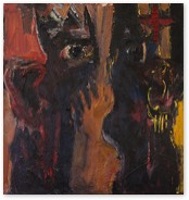 Spalt | Öl auf LW | 75 x 75 cm | 1984