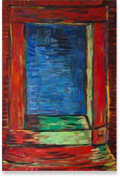 * Fenster | Öl auf LW | 130 x 105 cm | 1996