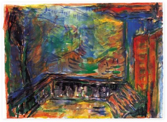 Terrasse | Aquarell | 26 x 38 cm | 2000