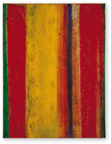 Vorhang | Malerwalze und Pigment auf LW | 80 x 60 cm | 2002