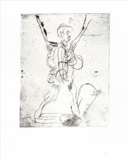 o. T. (Traum-A, 3), Kaltnadelradierung, 1984