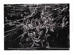 * o.T. | Gedankenblitz | Linolschnitt | 47 x 65 cm | 2014
